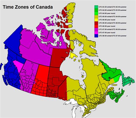 newfoundland time zone map.
